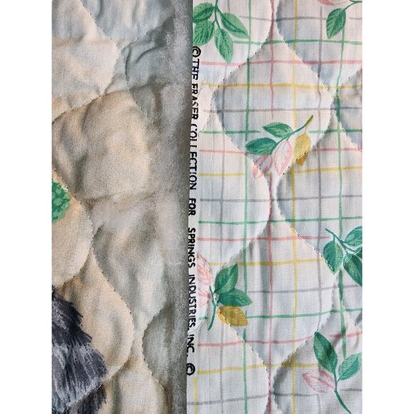 Babies Of The Wild Hancock Crafts Vintage Quilt Baby Blanket Panel 45" W x 34" L - Picture 4 of 4